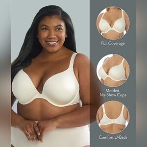 NWT Dreamfit White Full Coverage Plunge Bra 46DDD